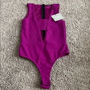 Purple MissGuided Bodysuit